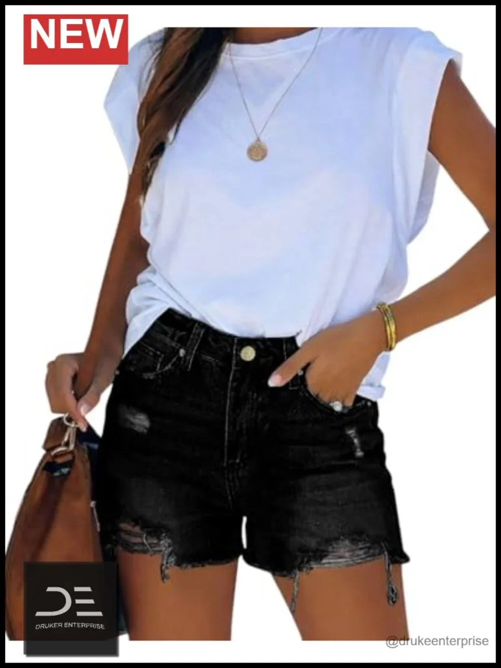Mid Rise Stretchy Cut Off Denim Shorts Distressed Ripped Jean Shorts